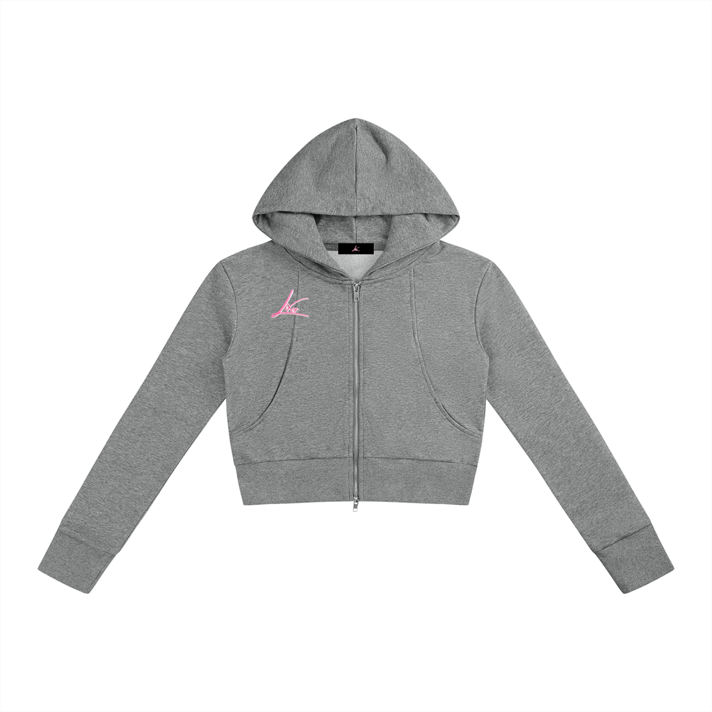 Women’s Slim Crop Full Zip Hoodie