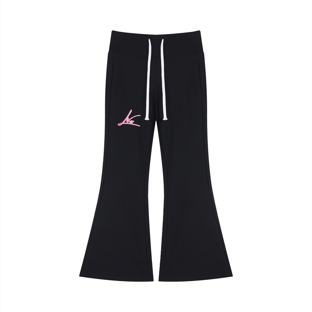 Women's Drawstring Flared Leg Pants