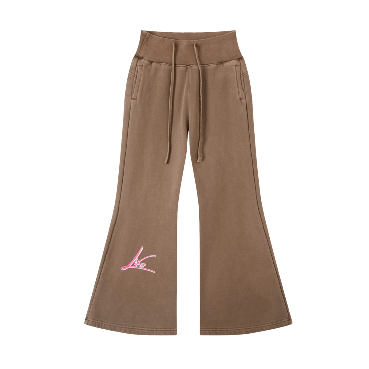 Vintage Washed Flared Fleece Pants