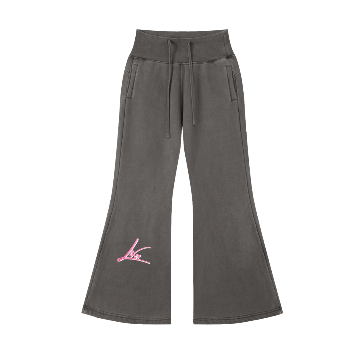 Vintage Washed Flared Fleece Pants