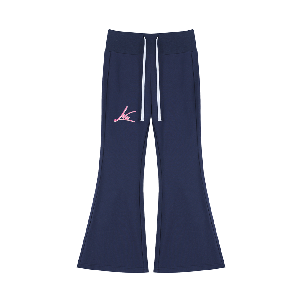 Women's Drawstring Flared Leg Pants