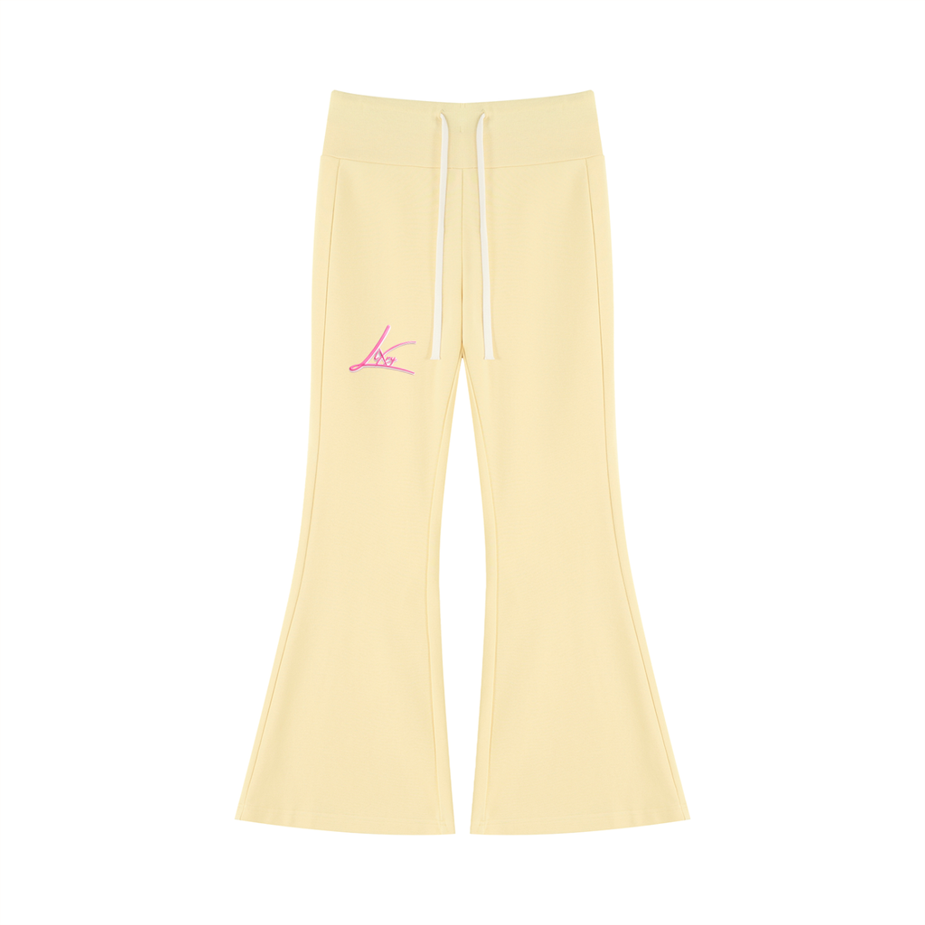 Women's Drawstring Flared Leg Pants